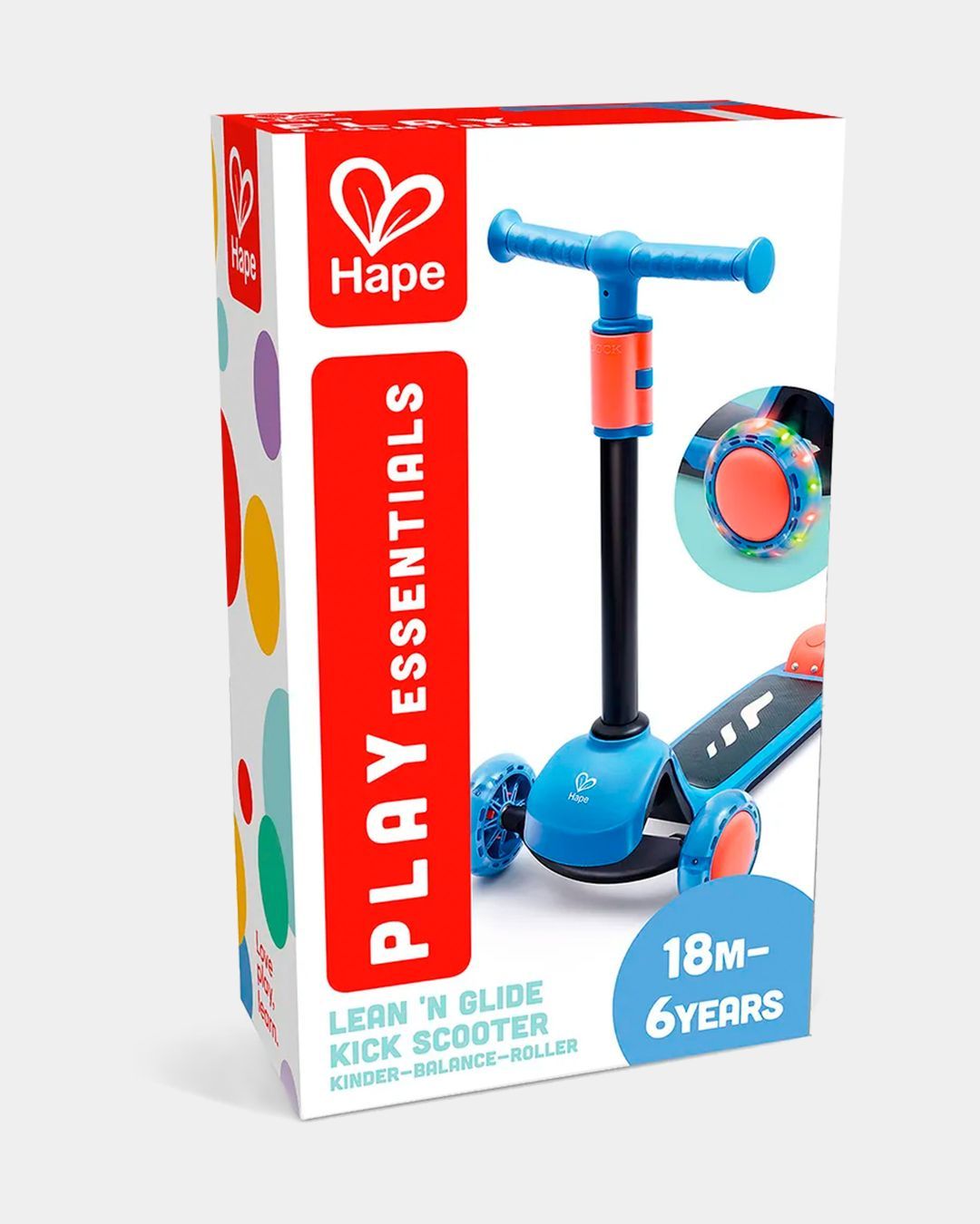 Купить Самокат lean 'n glide с подсветкой синий HAPE