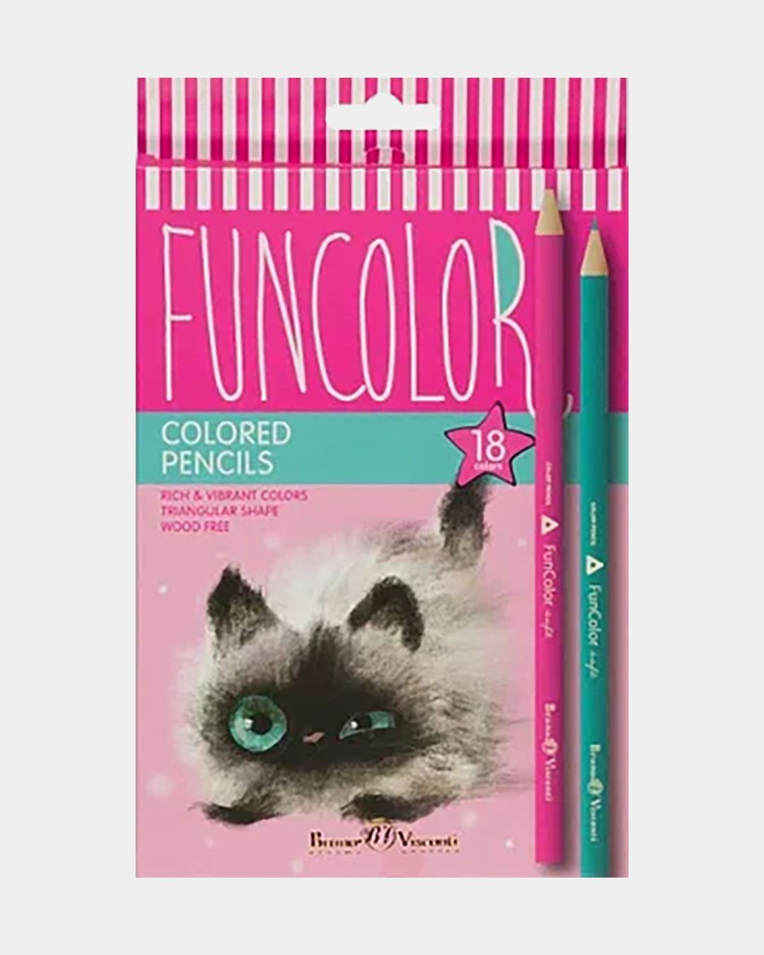 Купить Карандаши пластик. 18цв. BRUNO VISCONTI