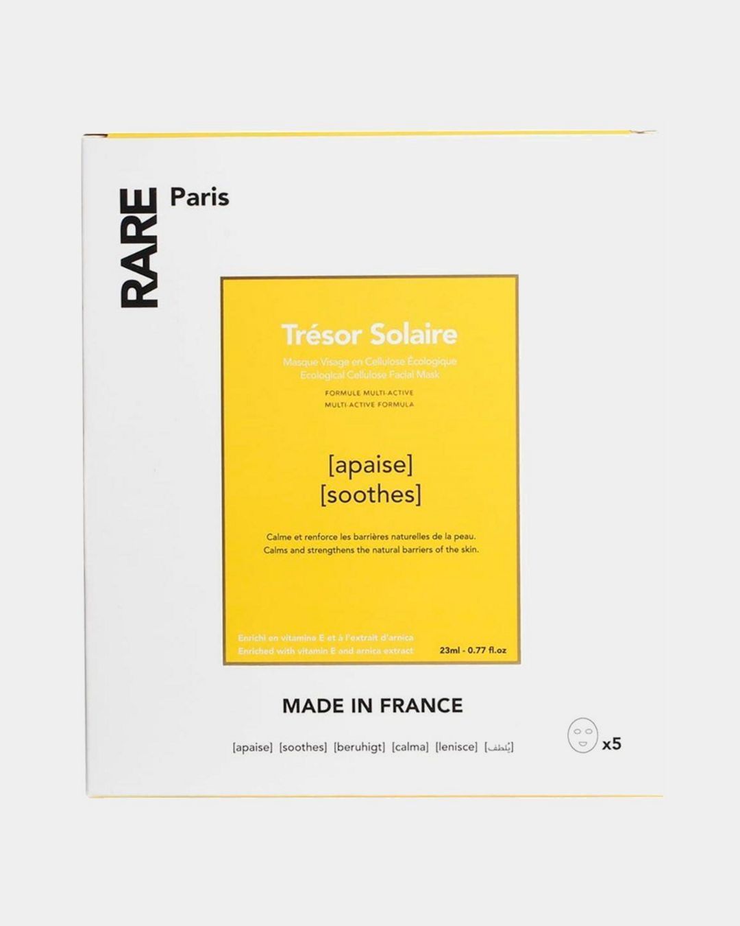Купить Успокаивающая  маска для лица tresor solaire RARE PARIS
