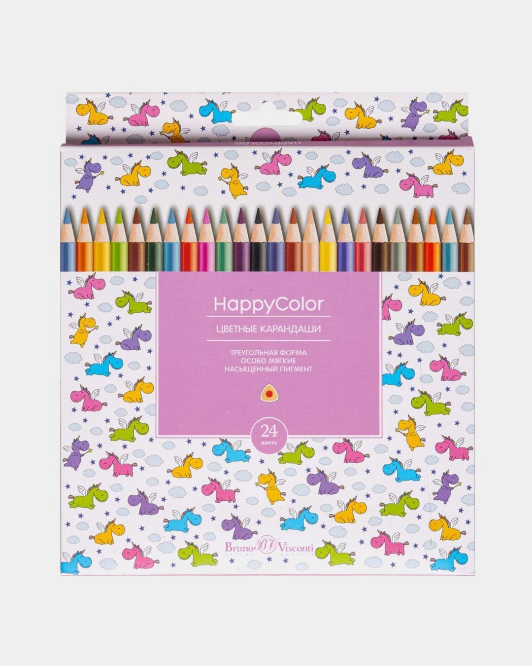 Купить Карандаши 24цв. happycolor BRUNO VISCONTI