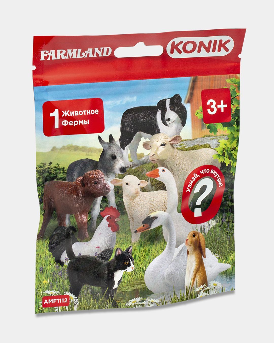Купить Пакетик-сюрприз животные фермы 1 фигурка KONIK