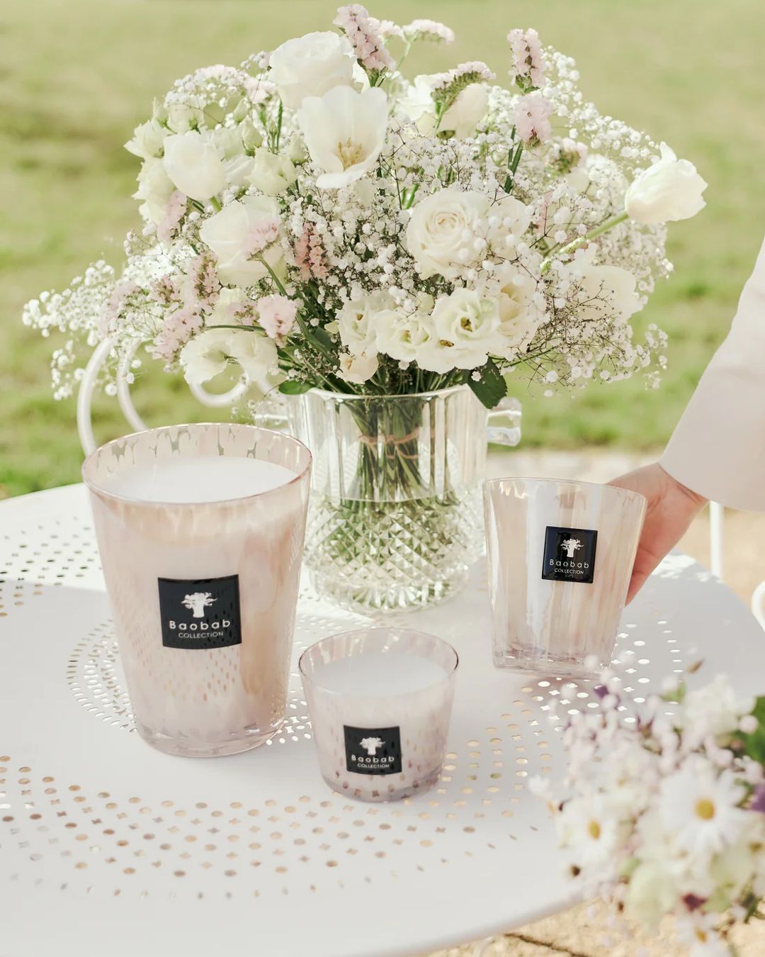 Купить Pearls свеча max 10 white pearls 500г BAOBAB