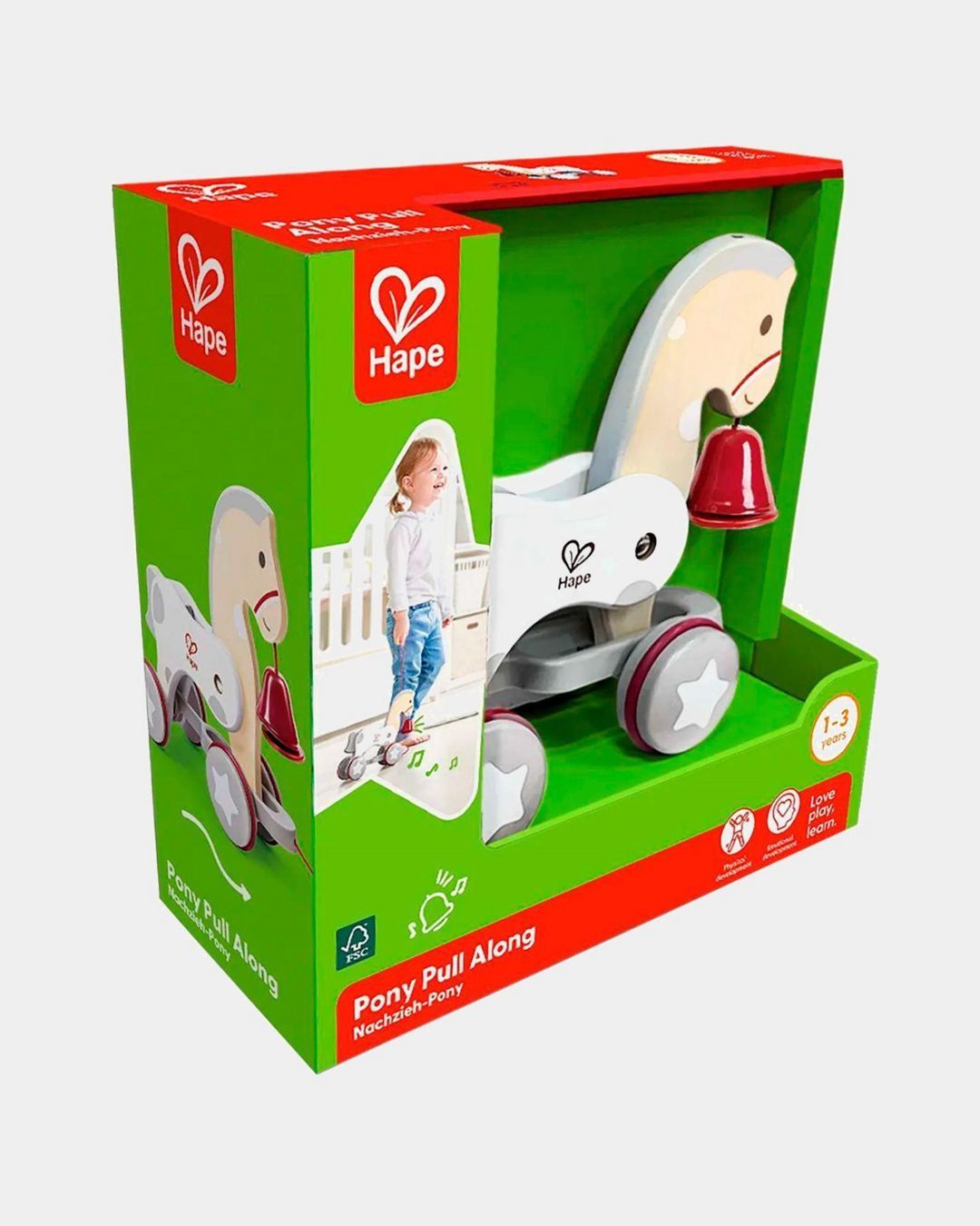 Купить Каталка пони на веревочке, серии зверики HAPE