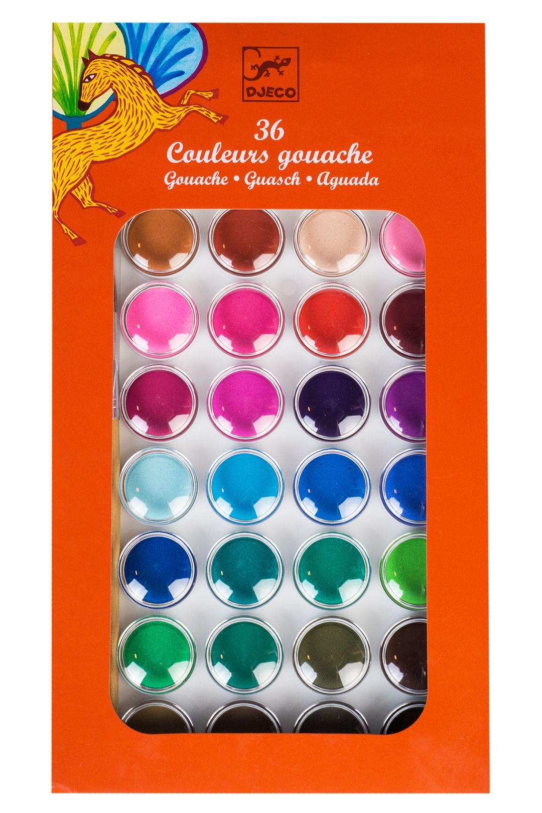Купить Гуашь 36 цветов DJECO