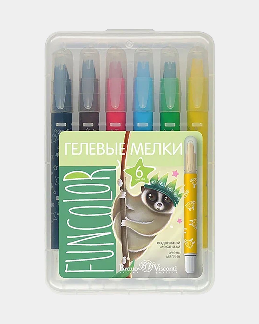 Купить Мелки восковые 6цв. funcolor BRUNO VISCONTI