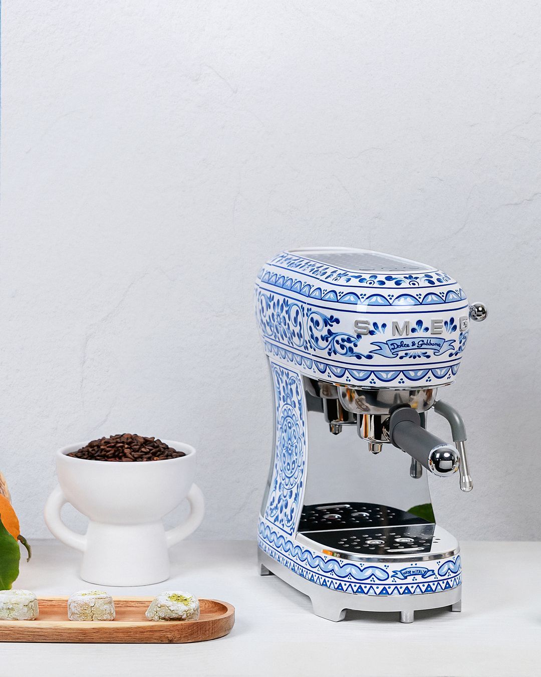 Купить Кофемашина-эспрессо, d&g blu mediterraneo SMEG