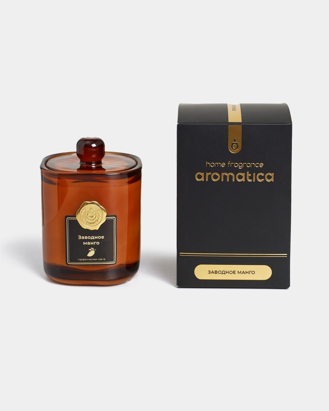 Купить Свеча с дер фит в подароч коробке заводное манго AROMATICA
