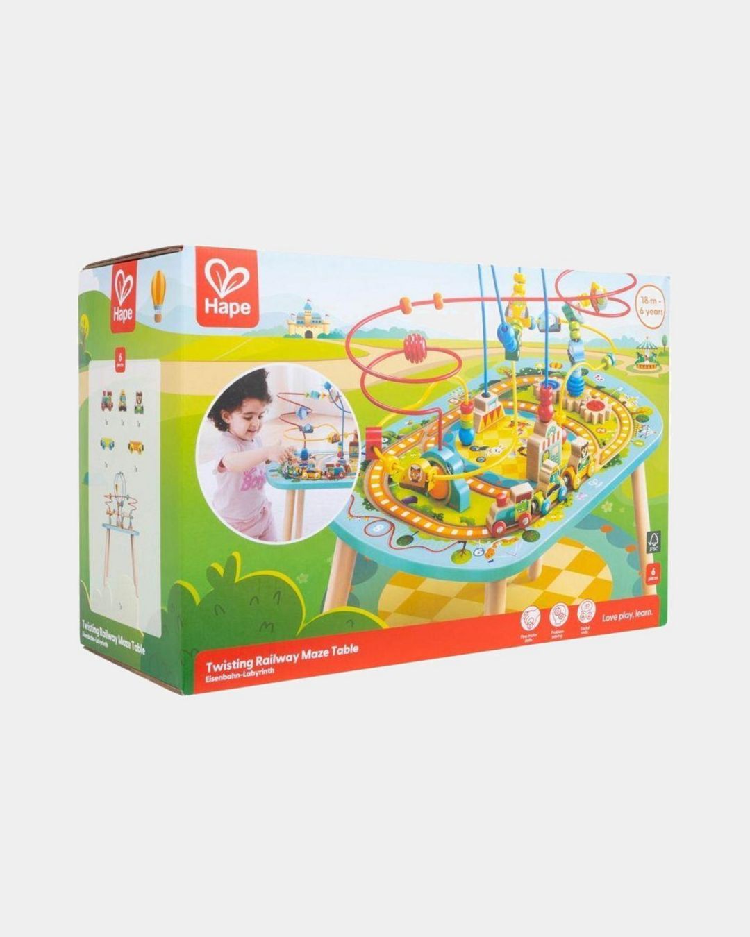 Купить Стол-лабиринт с железной дорогой, ж/д на подставке HAPE