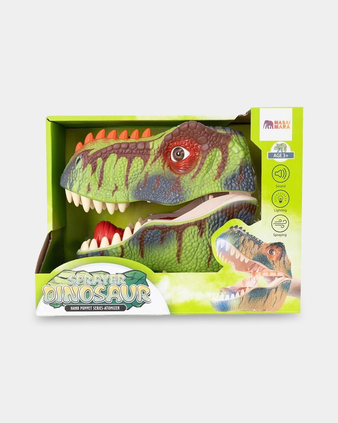 Купить Тираннозавр мир динозавров на руку зеленый MASAI MARA