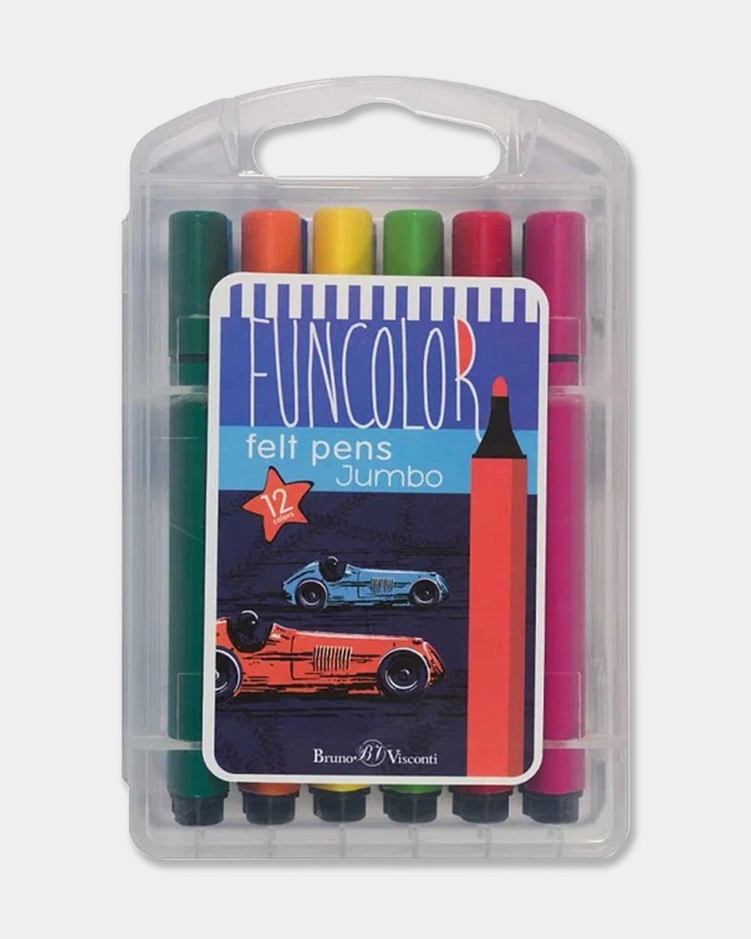 Купить Фломастеры jumbo 12цв. funcolor BRUNO VISCONTI