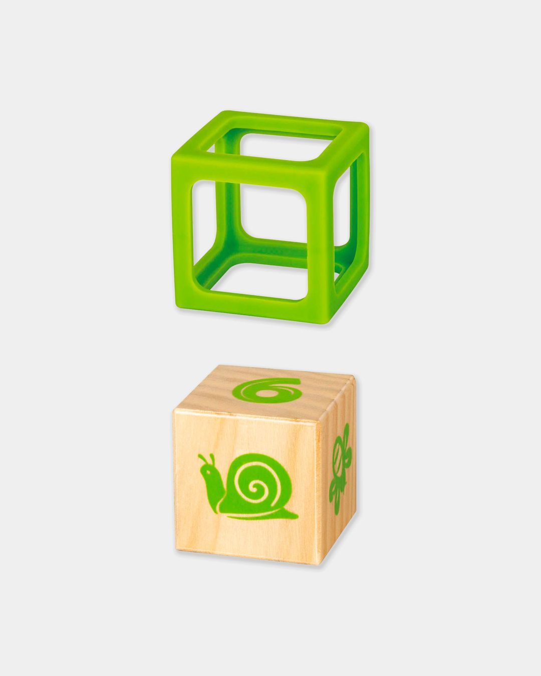 Купить Деревянные кубики в силиконовых чехлах 4 шт. HAPE