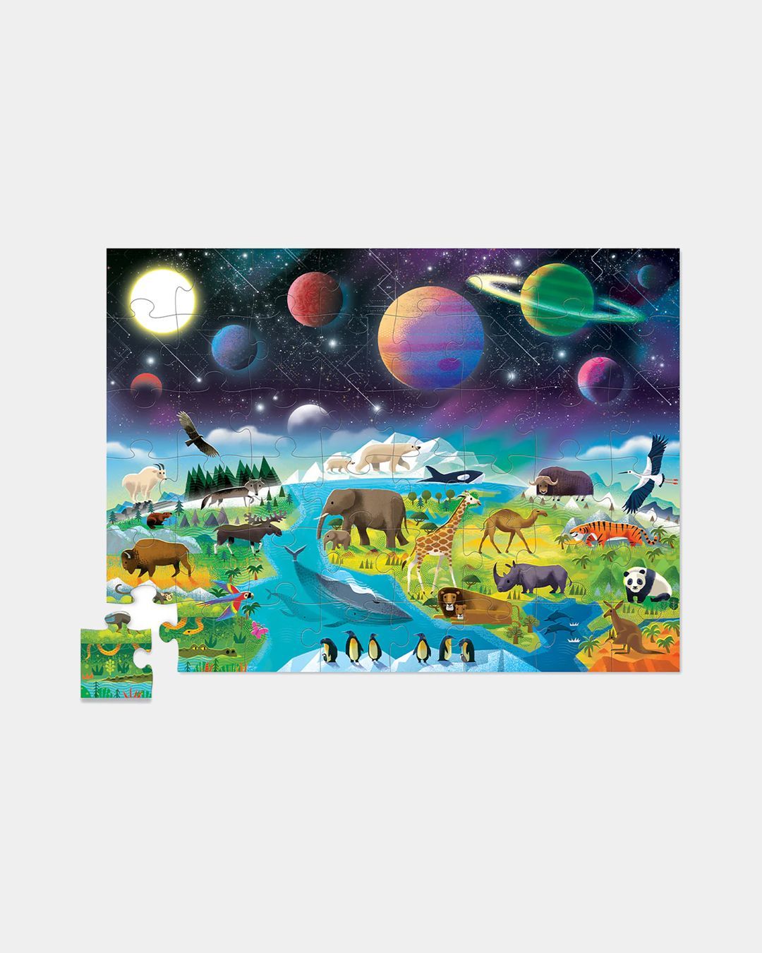 Купить Пазл над и под: земля и космос (48 деталей) CROCODILE CREEK