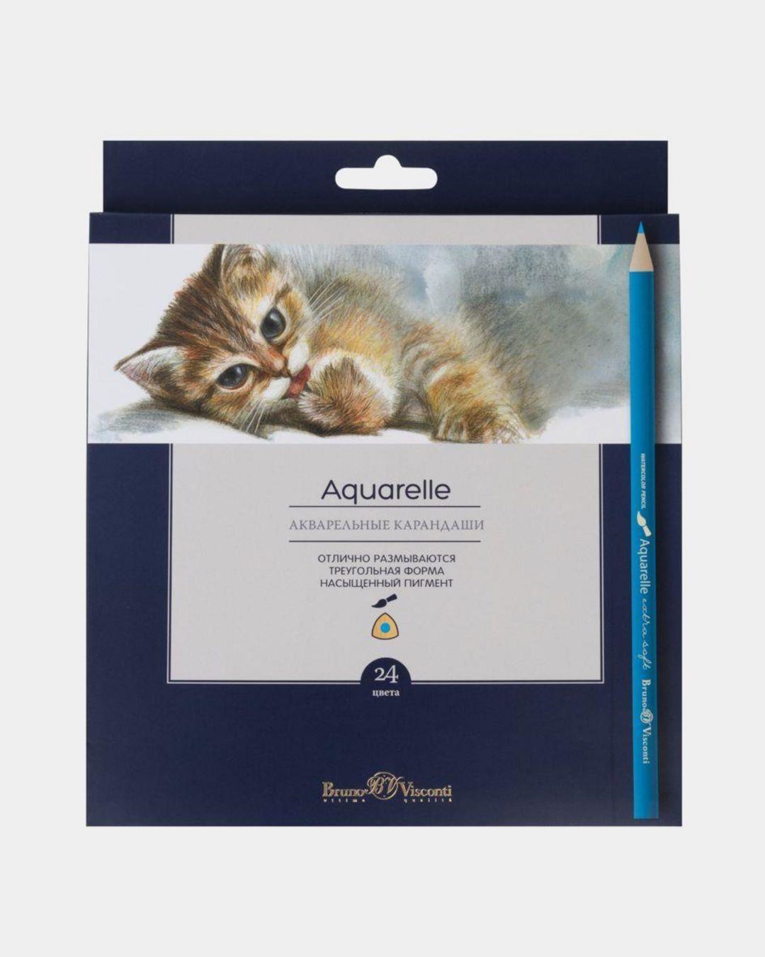 Купить Карандаши аквар. 24цв. aquarelle BRUNO VISCONTI