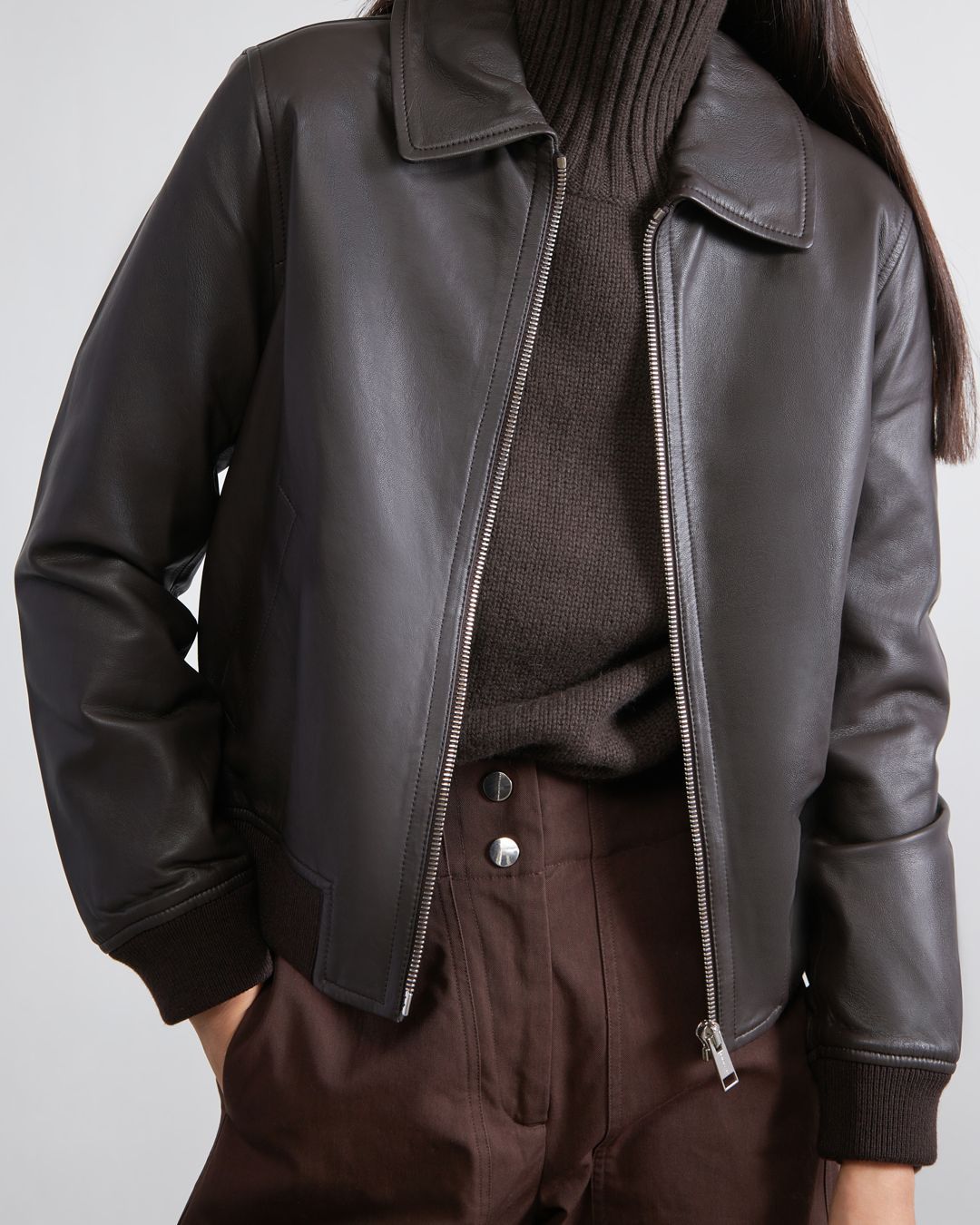 Купить Куртка кожаная YVES SALOMON