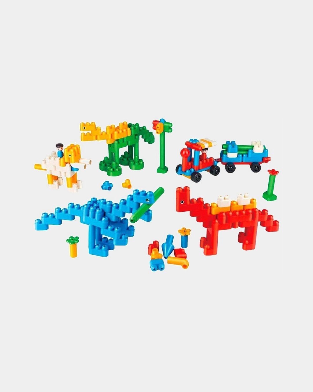 Купить Конструктор детский  рай динозавров 200 элементов HAPE