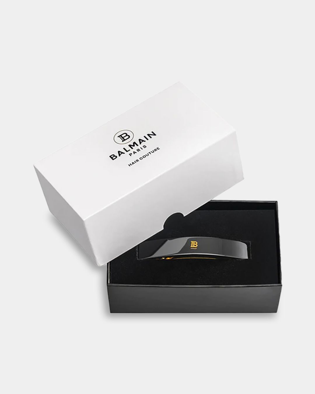 Купить Заколка для волос черная средняя BALMAIN