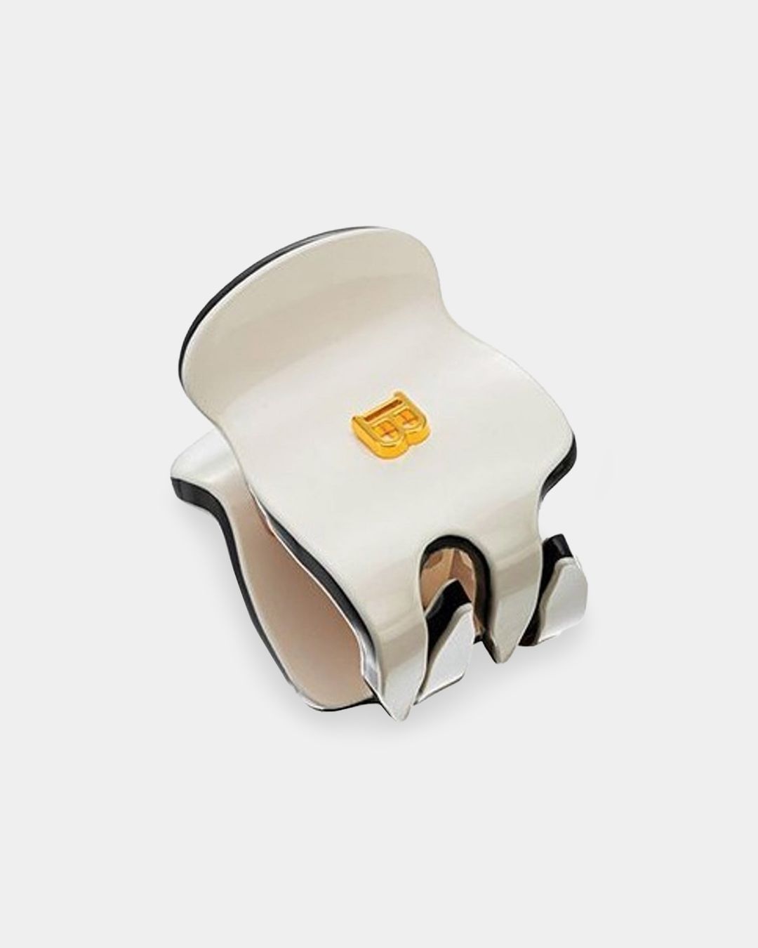 Купить Заколка-краб черно-белый  размер xs BALMAIN