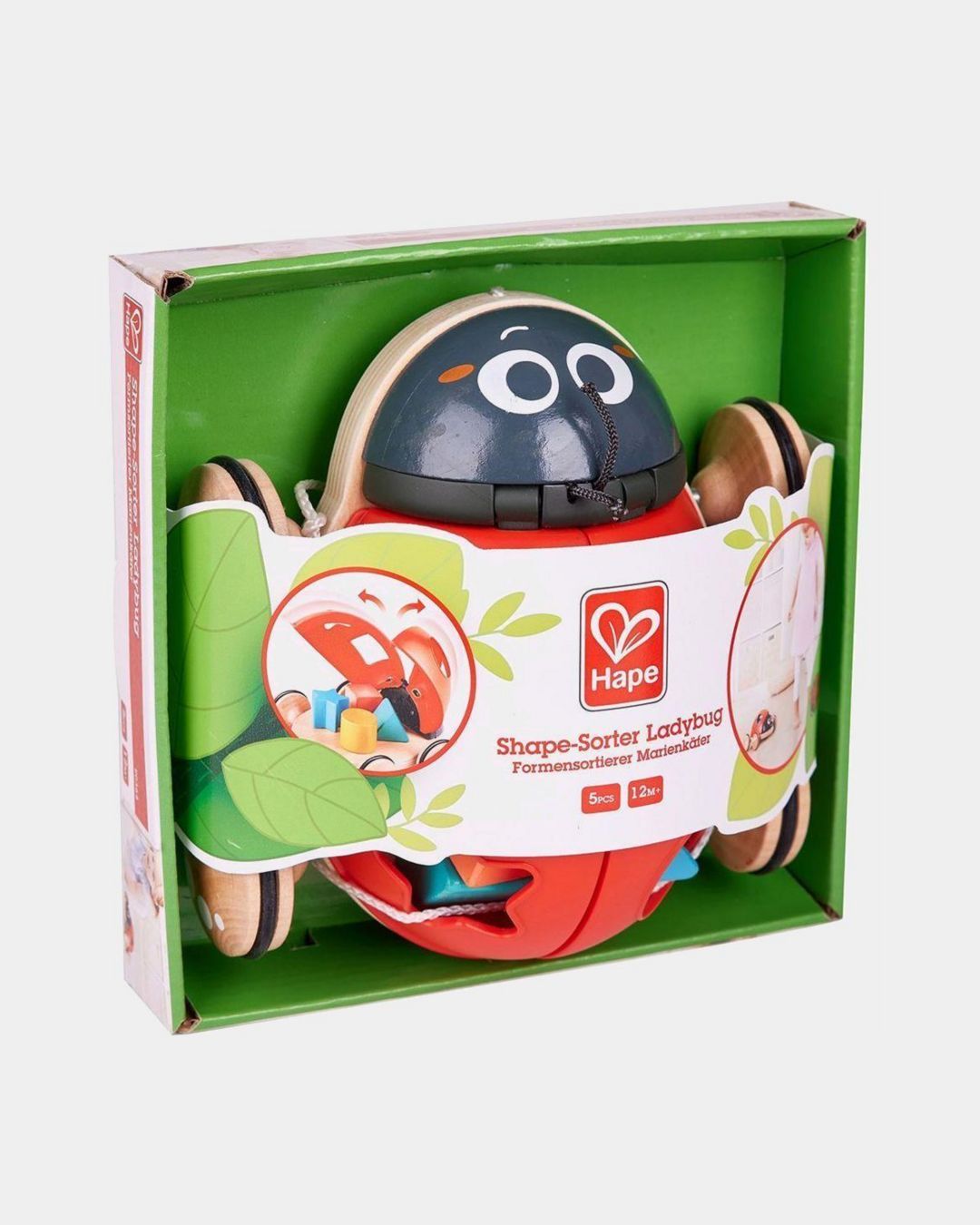 Купить Каталка - сортер божья коровка 5 предметов HAPE