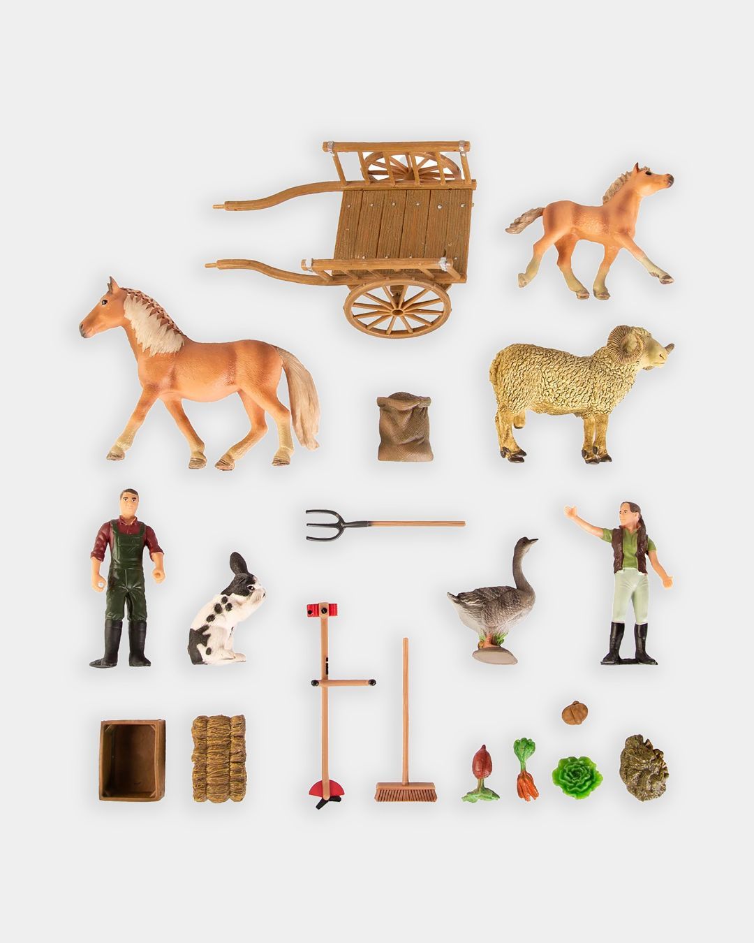 Купить Набор фигурок: ферма (лошади баран гусь кролик) MASAI MARA