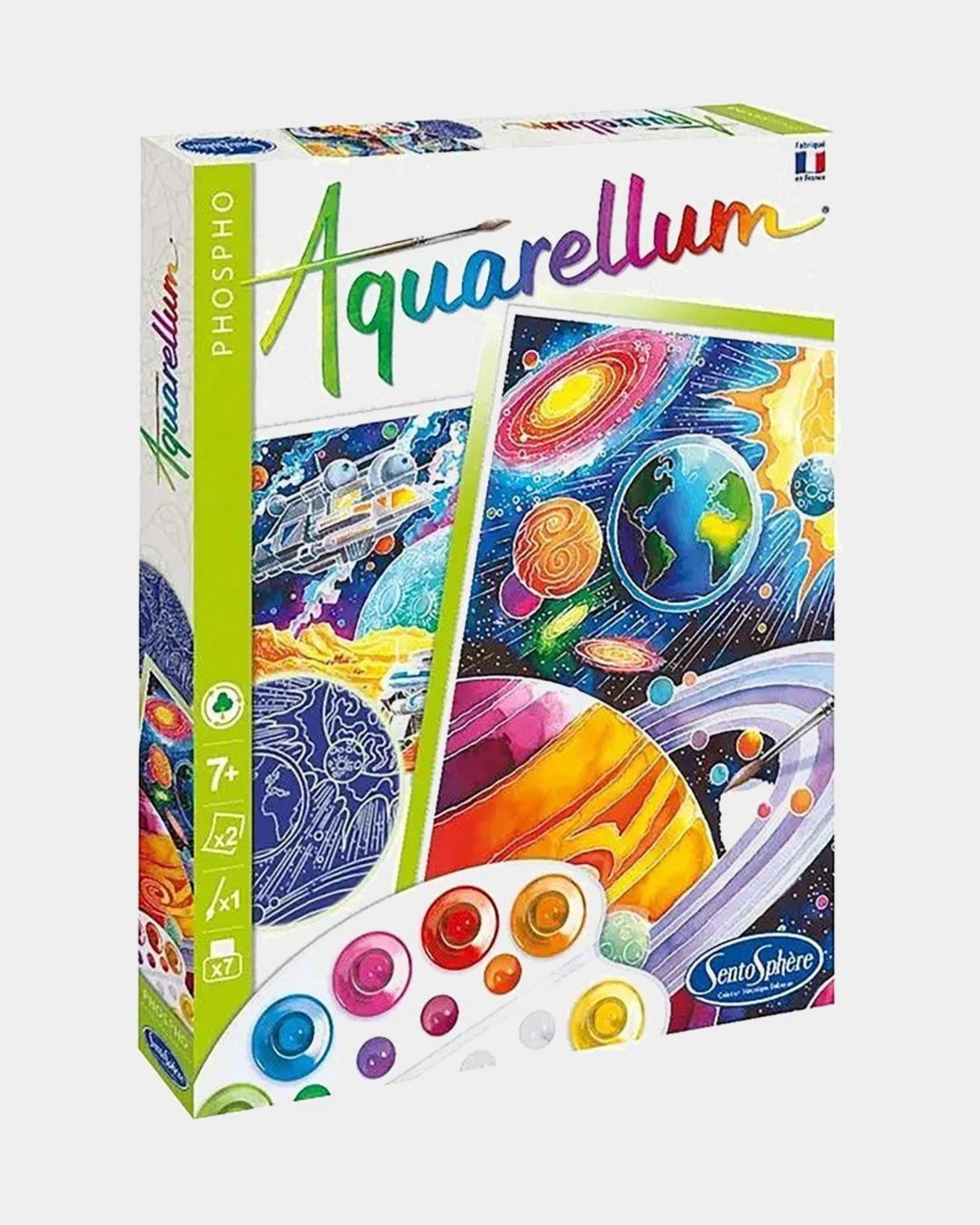 Купить Акварельная раскраска. космос. фосфоресцентный SENTOSPHERE