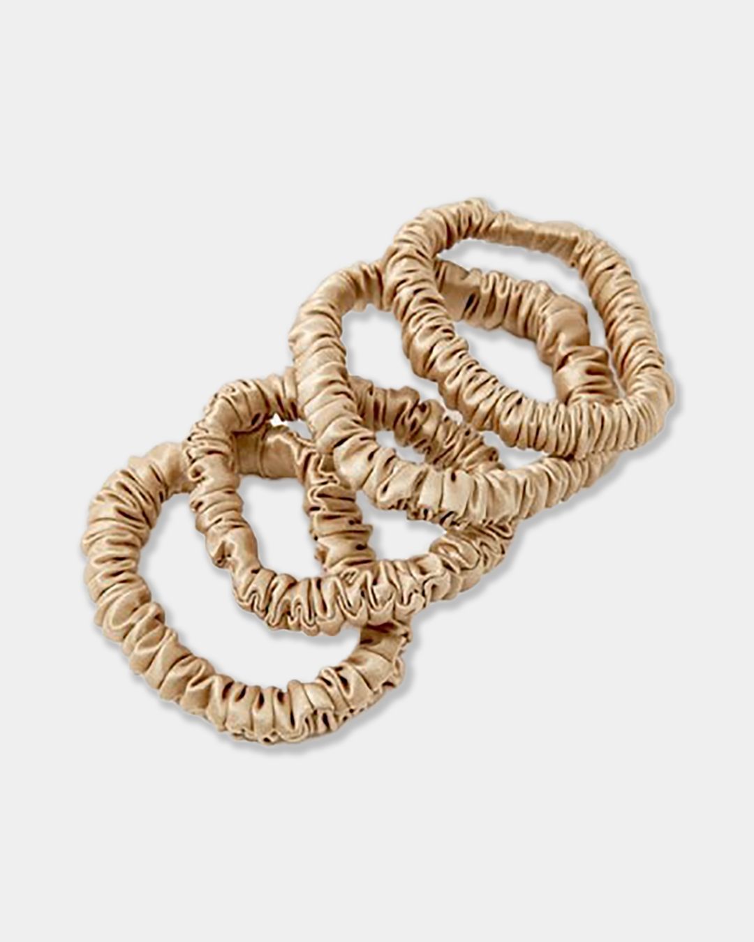 Купить Резинки узкие из шёлка набор  арт 5007  бежевый AYRIS SILK