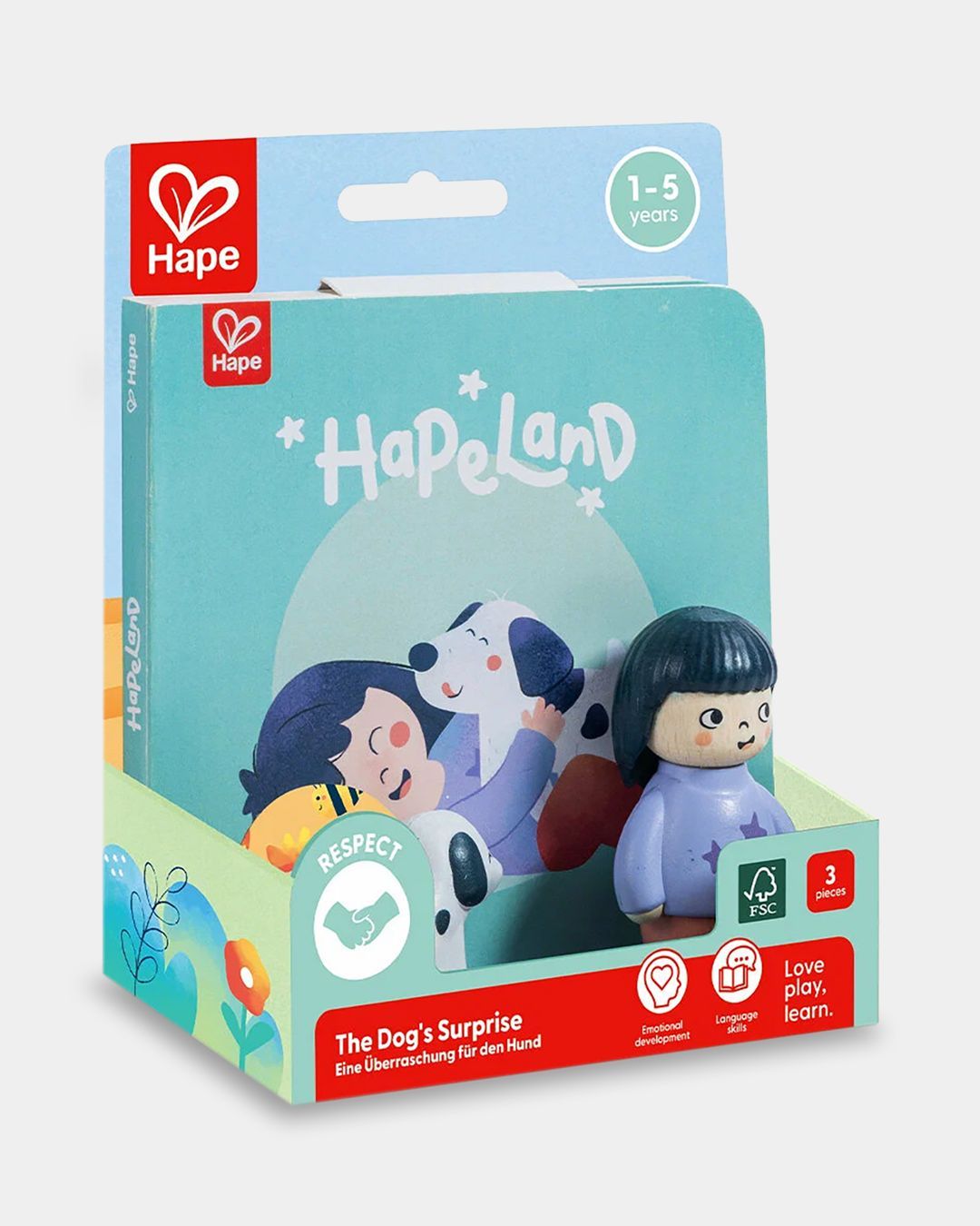 Купить Игровой набор "играем вместе" девочка и собака HAPE