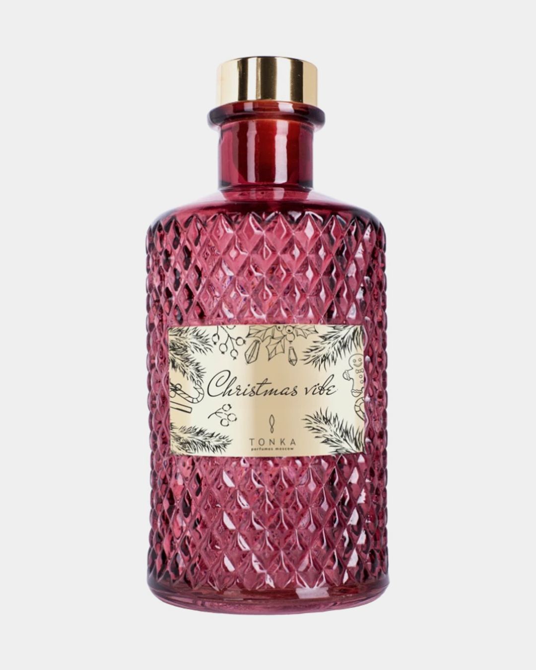 Купить Диффузор крисмас вайб  стакан бордовый тубус TONKA