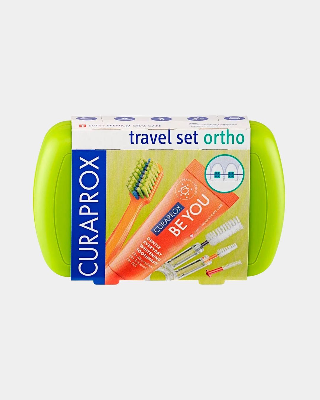 Купить Дорожный набор орто зеленый CURAPROX