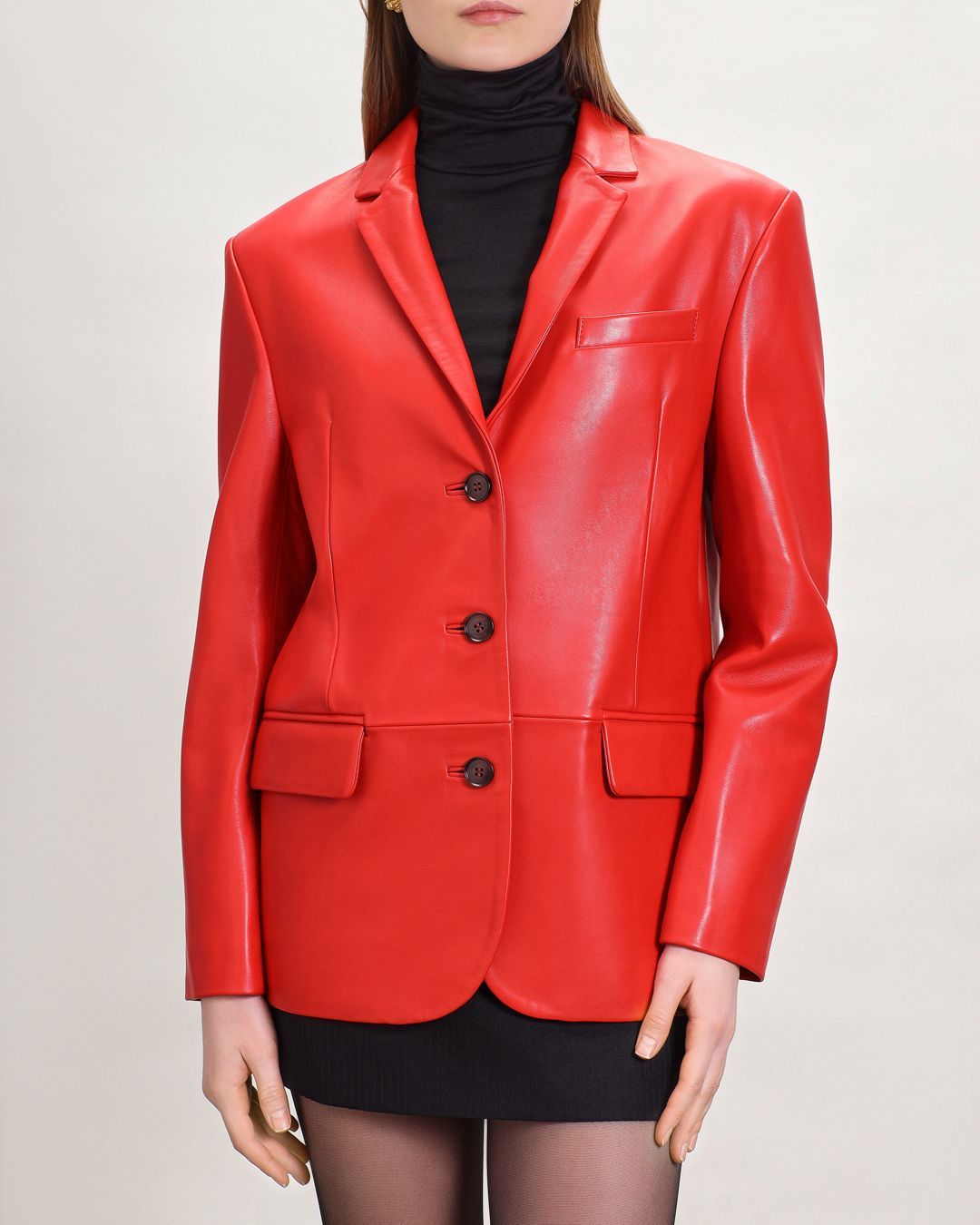 Купить Жакет кожаный LESYANEBO