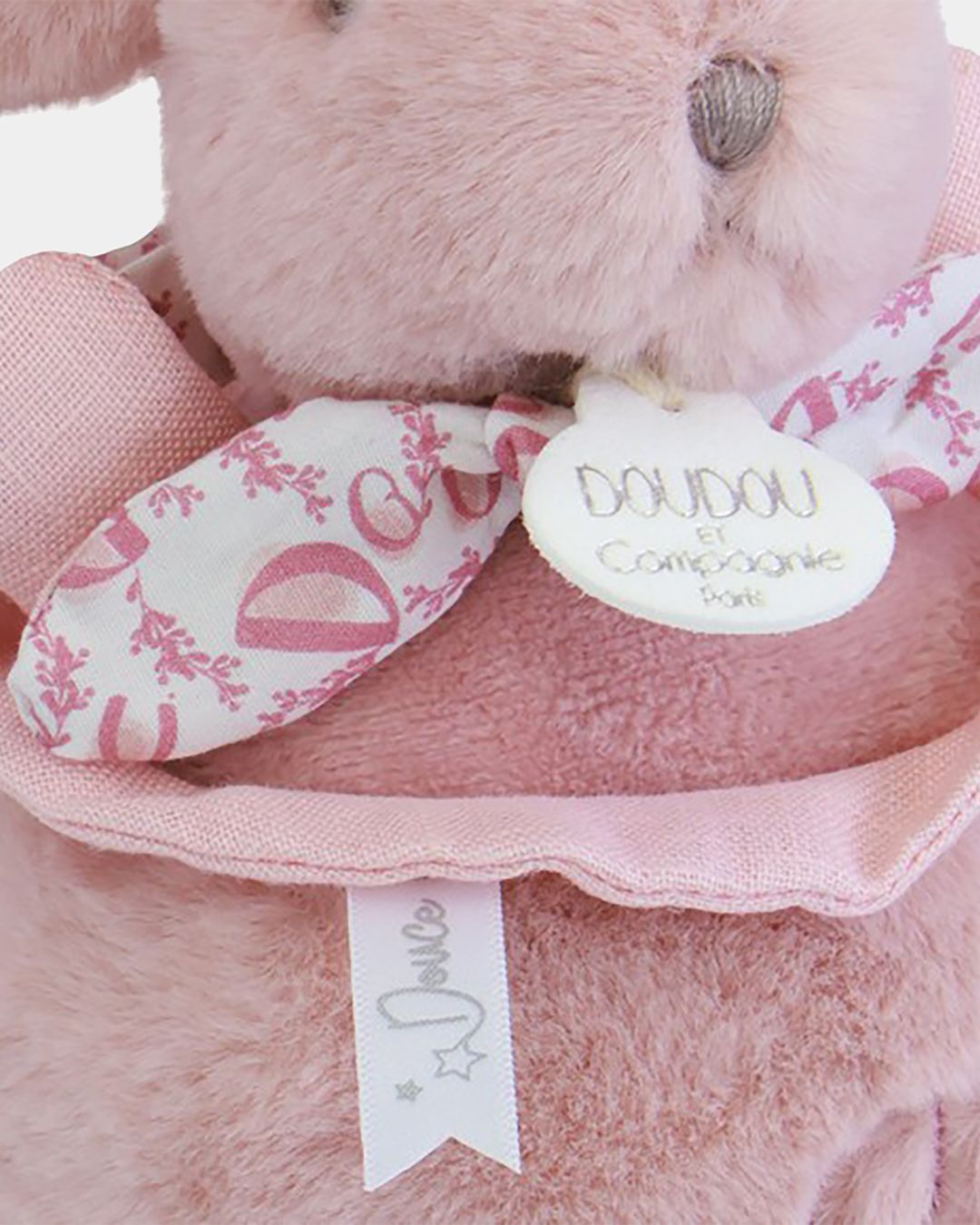 Купить Музыкальная мягкая игрушка с принтом розовая DOU DOU ET COMPAGNIE