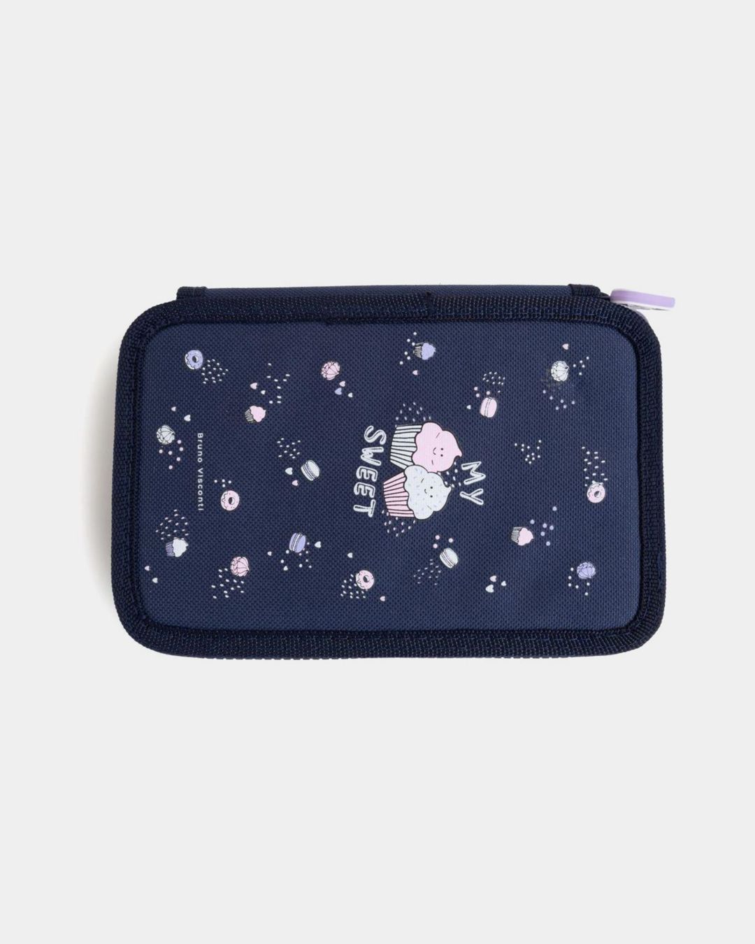 Купить Пенал 2отд. my sweet синий 200*130мм BRUNO VISCONTI