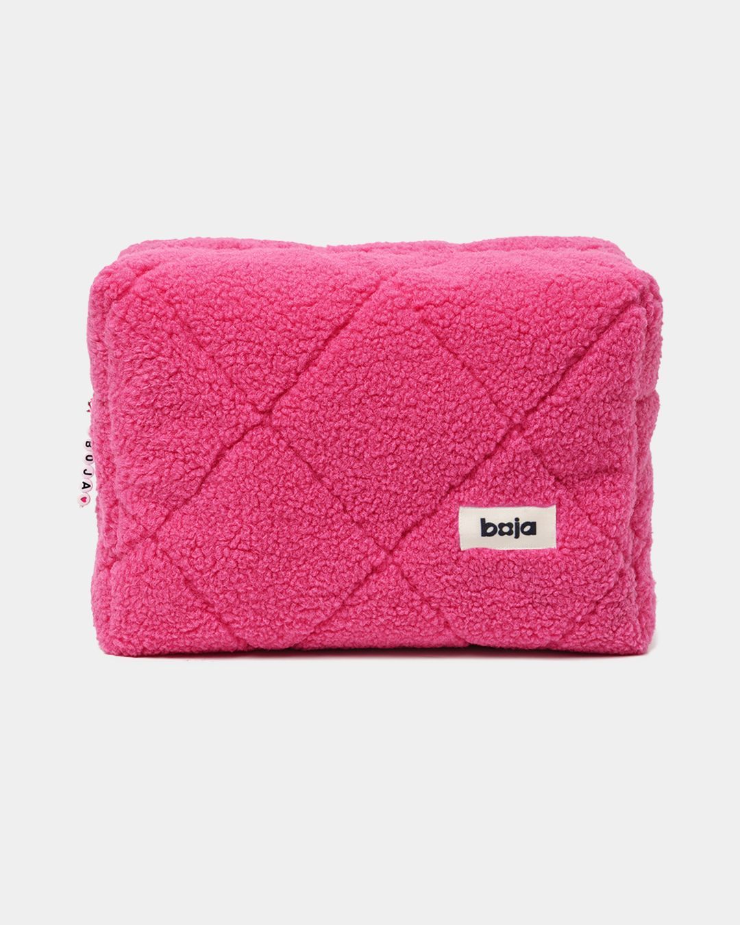 Купить Косметичка ярко-розовая тедди  большая l Boja