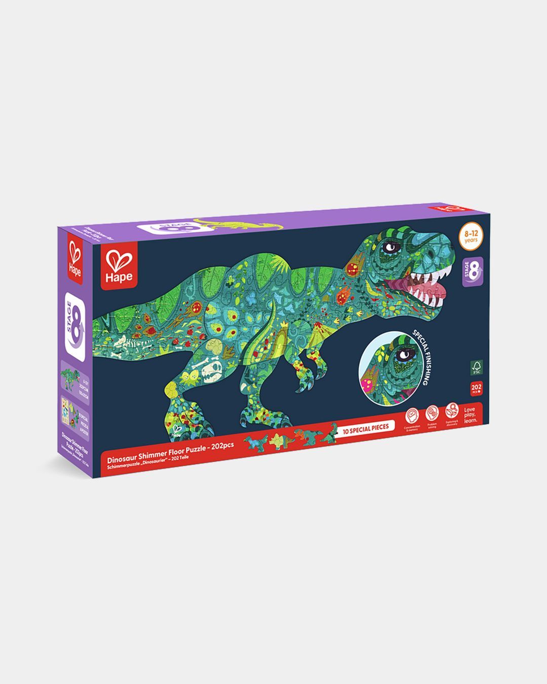 Купить Пазл для детей "животные мира" динозавр HAPE