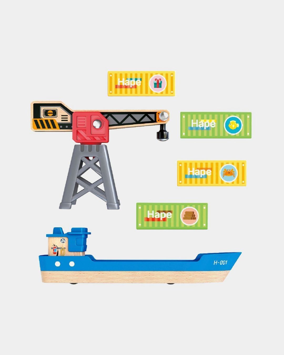 Купить Игровой набор грузовой корабль и подъемный кран HAPE