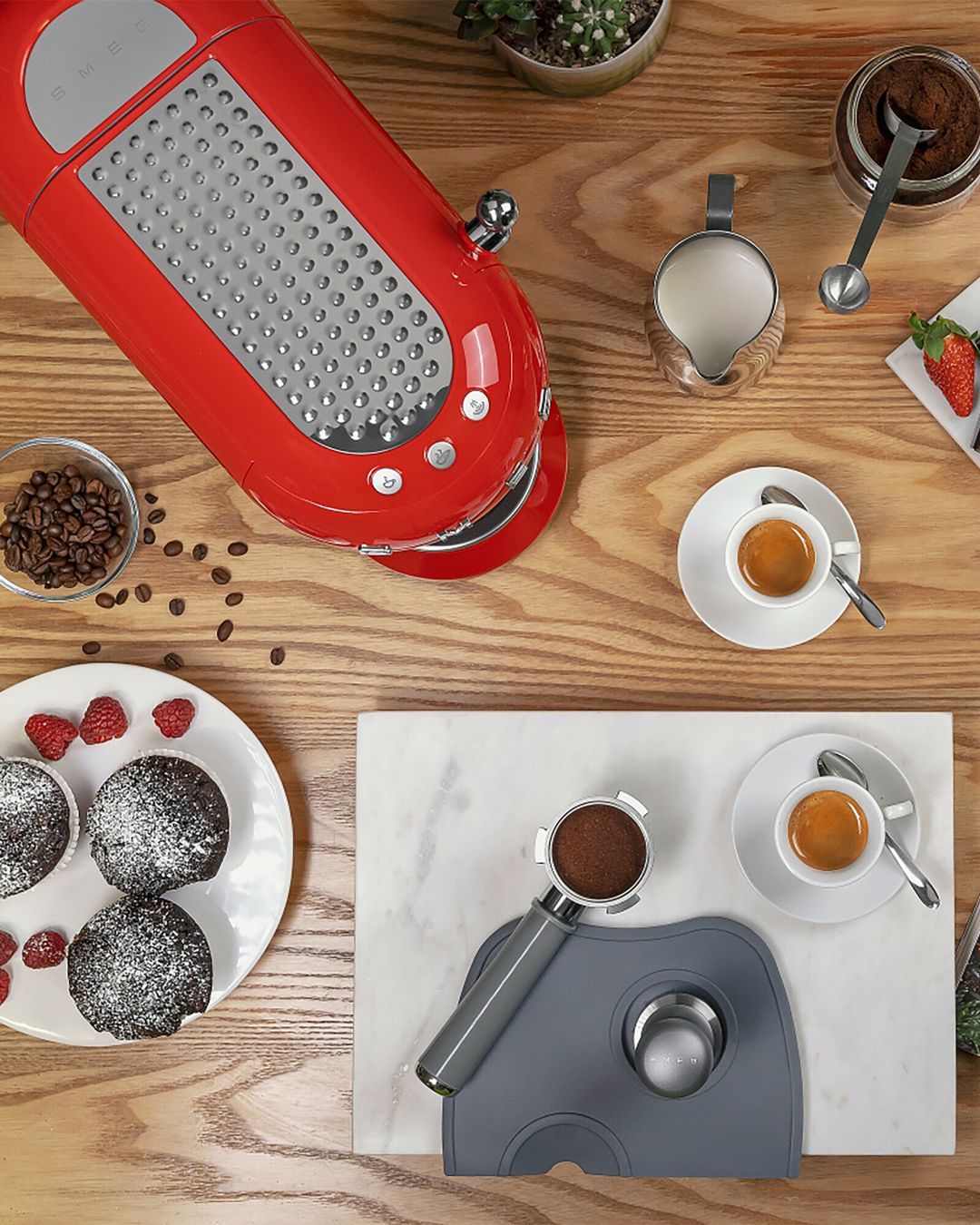 Купить Комплект для темперовки кофе SMEG