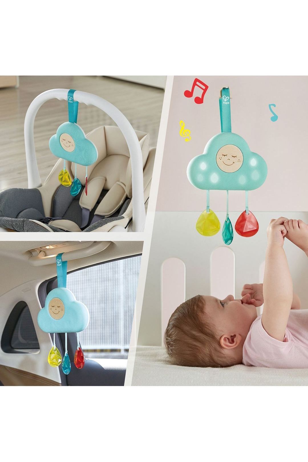 Купить Подвесная погремушка музыкальное облако HAPE