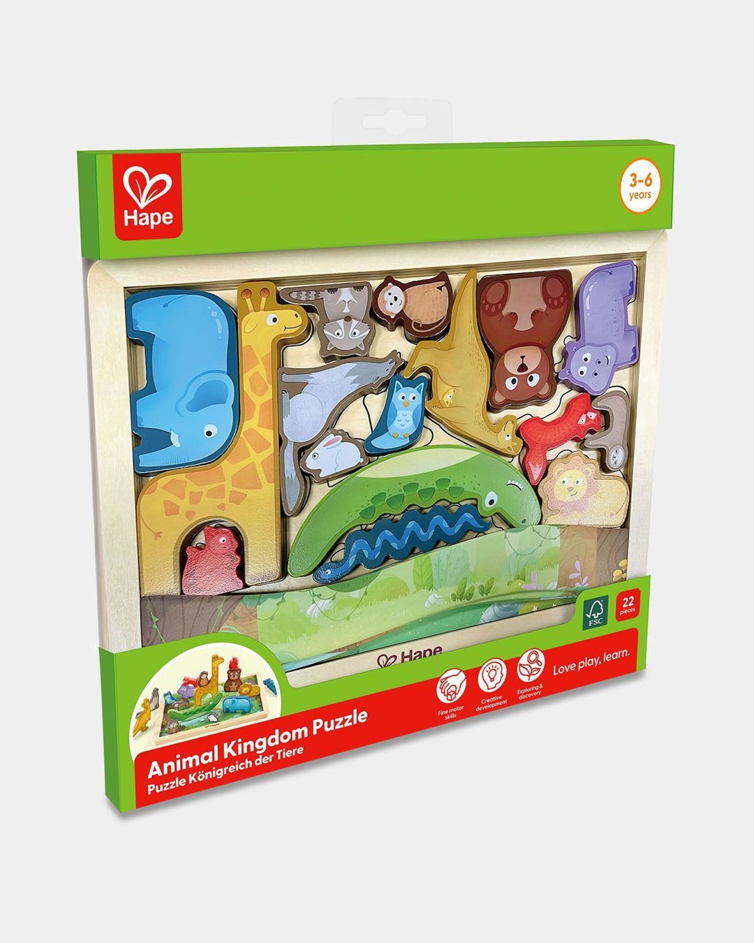 Купить Пазл умняша королевство животных HAPE