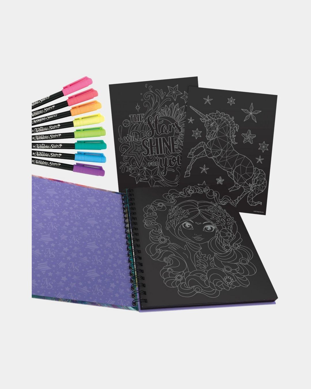 Купить Раскраска для девочек NEBULOUS STARS