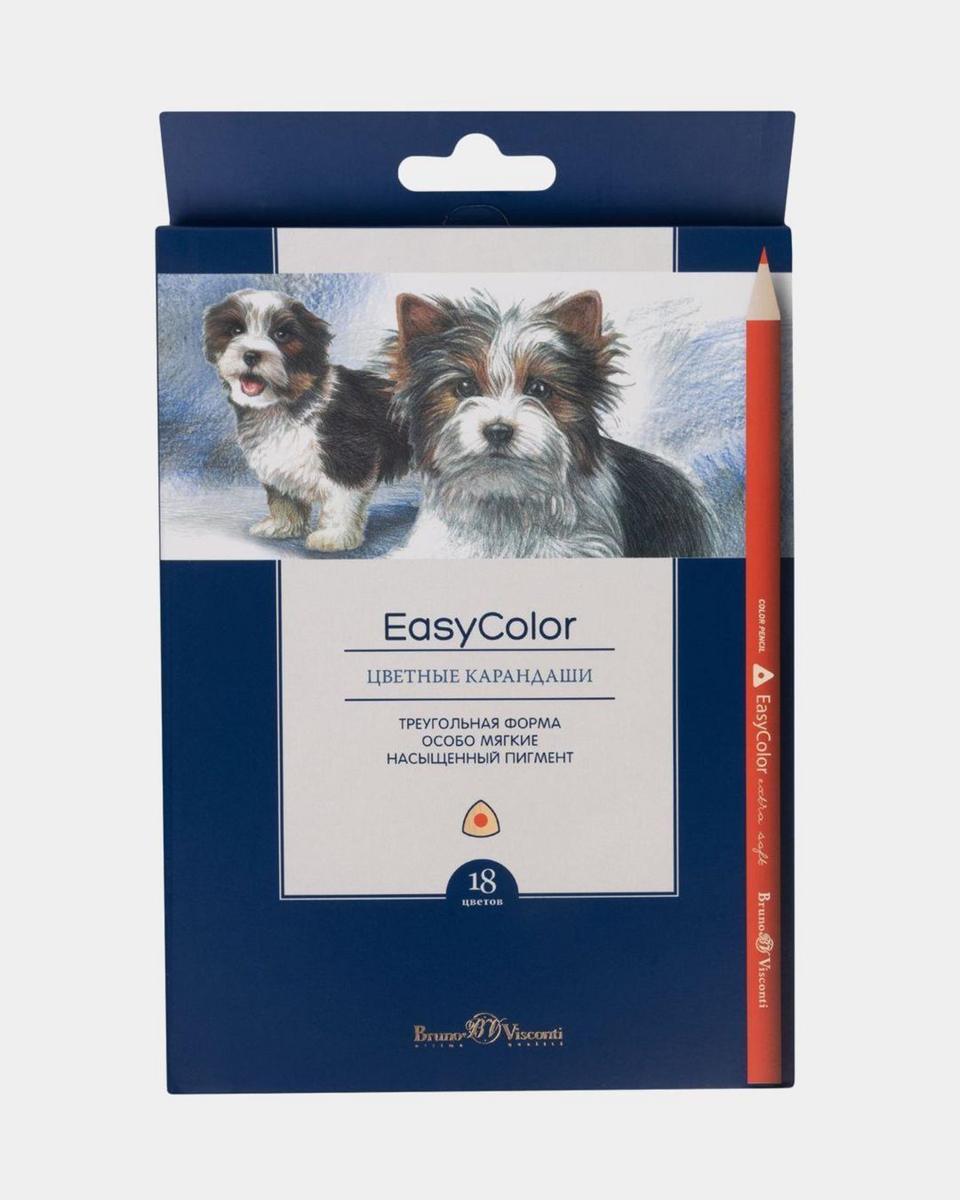 Купить Карандаши 18цв. easycolor BRUNO VISCONTI