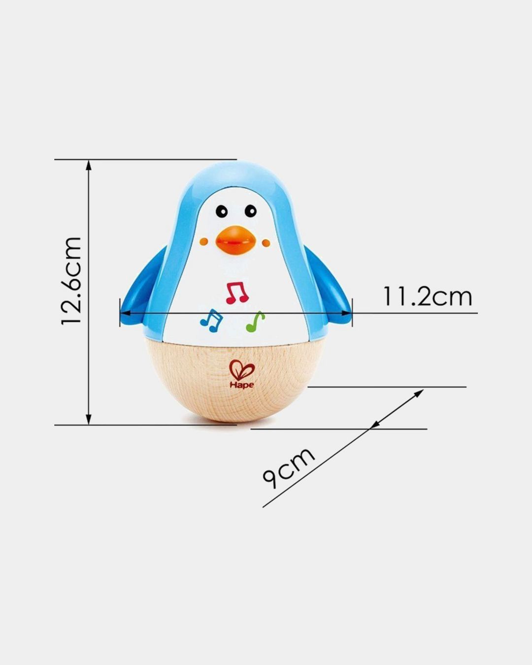 Купить Игрушка - неваляшка пингвин музыкальный HAPE