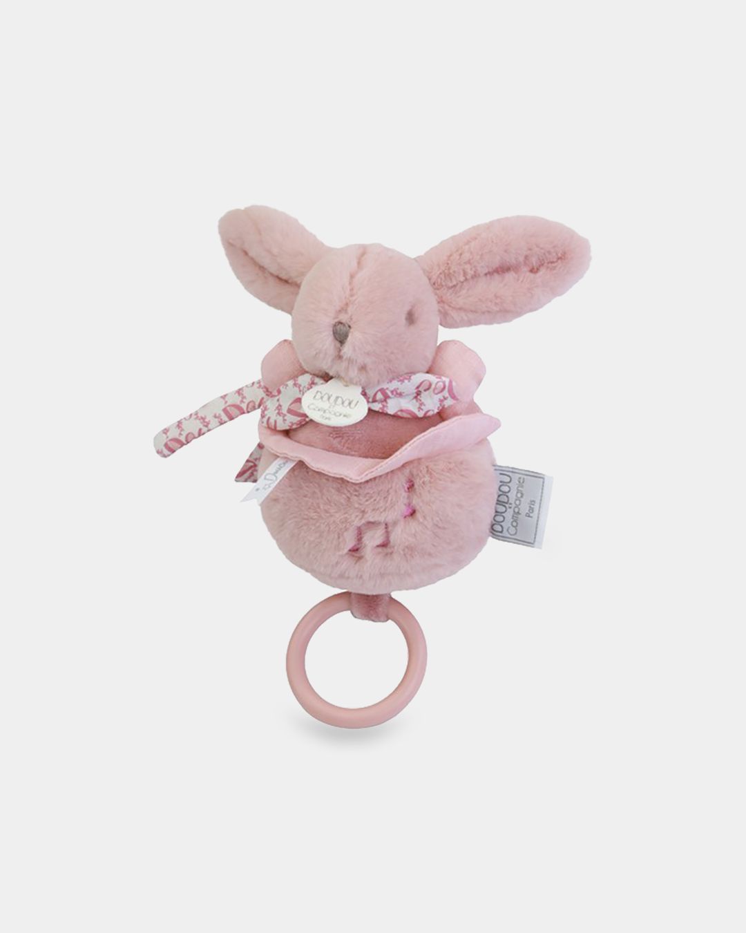 Купить Музыкальная мягкая игрушка с принтом розовая DOU DOU ET COMPAGNIE