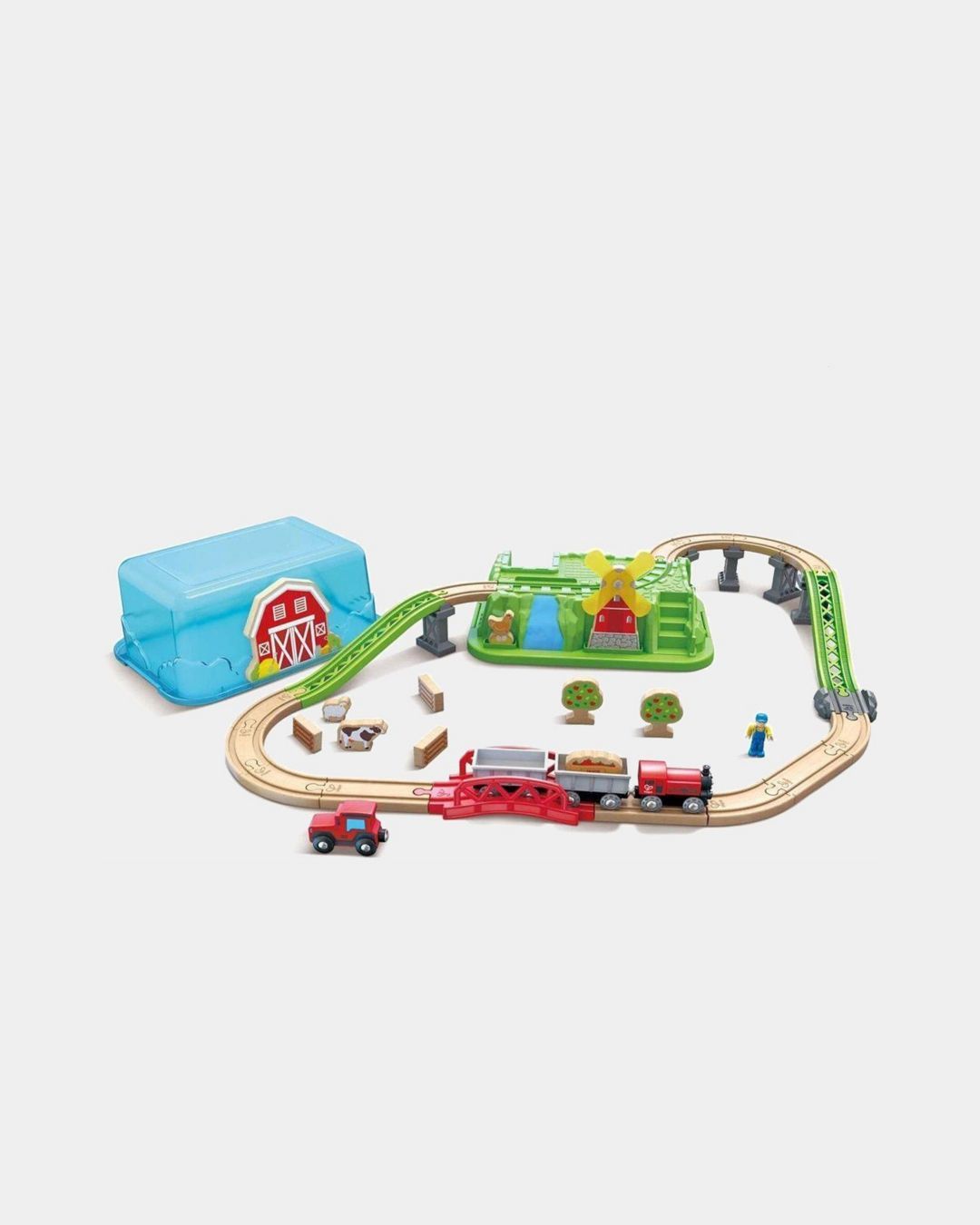 Купить Игровой набор ж/д сельский поезд HAPE