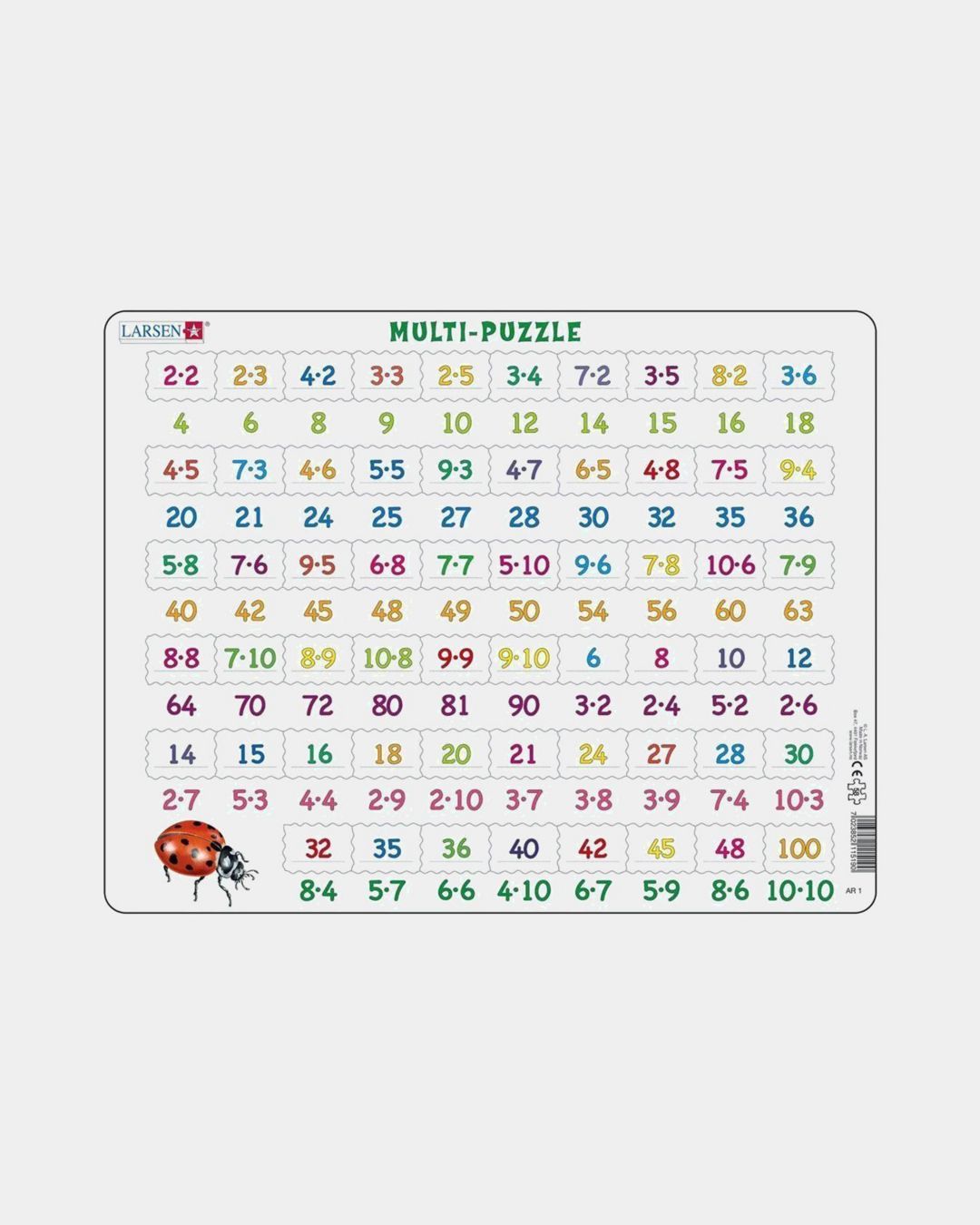 Купить Пазл умножение LARSEN