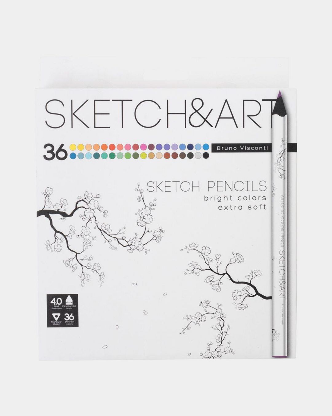 Купить Карандаши д/скетчинга 36цв. "sketch&art" BRUNO VISCONTI