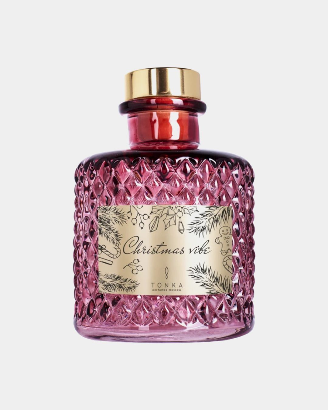 Купить Диффузор  крисмас вайб стакан бордовый тубус TONKA