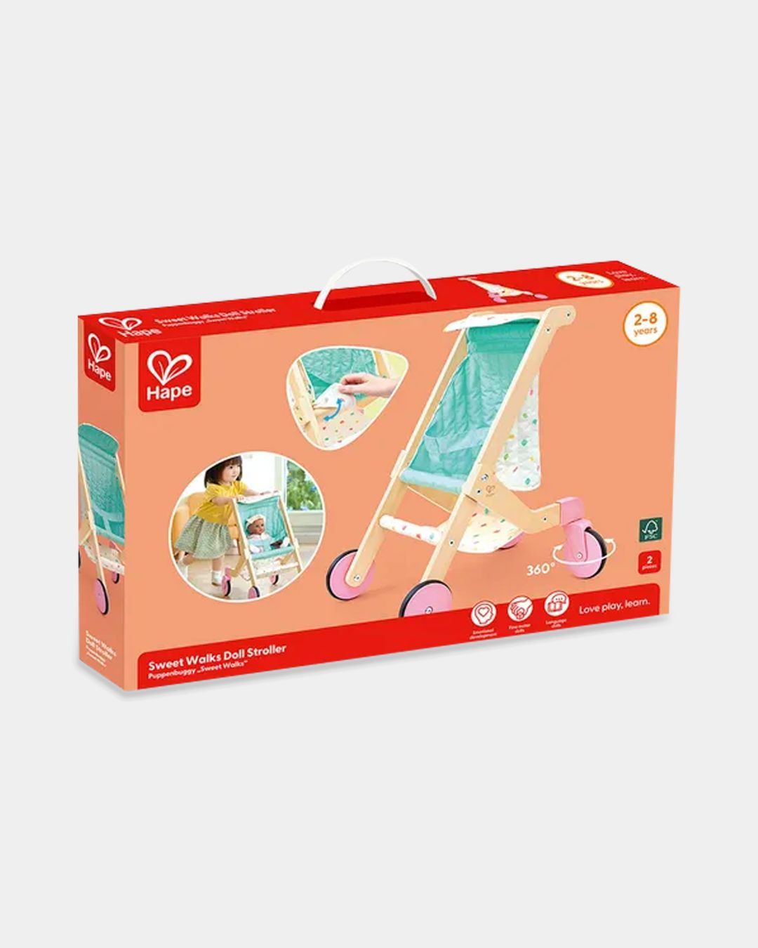 Купить Коляска для куклы "играем вместе" HAPE