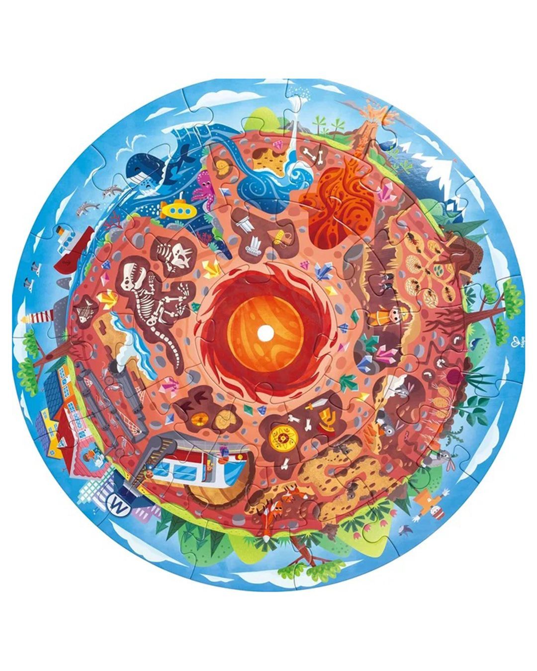 Купить Пазлы светящиеся подземный мир серия умняша HAPE