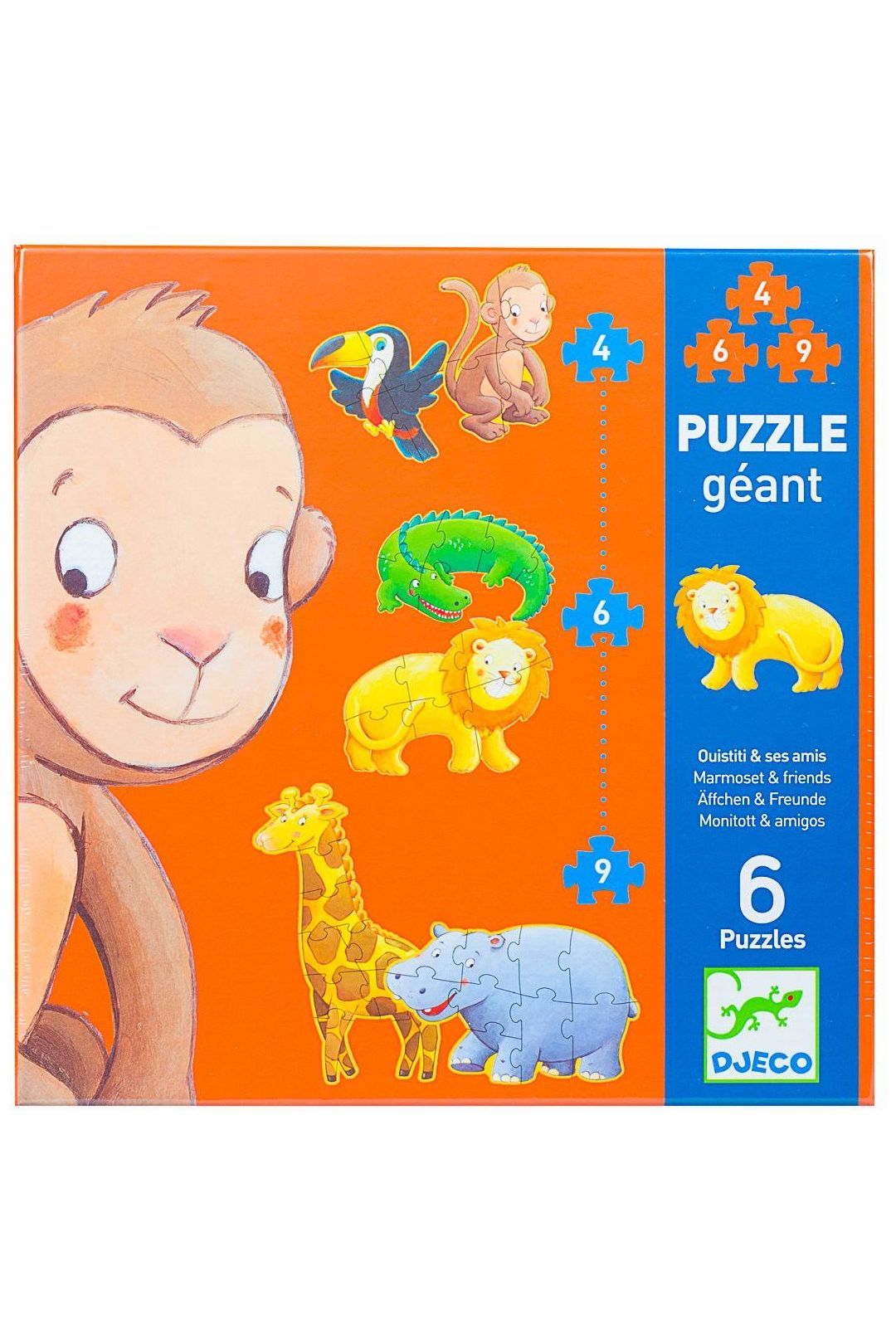 Купить Пазл обезьянка и друзья DJECO