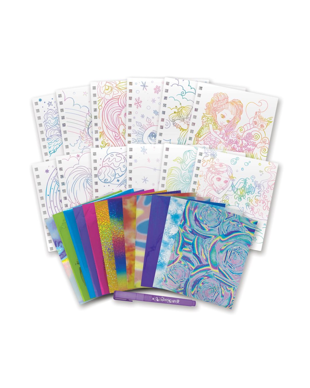 Купить Набор аппликаций фольгой для девочек NEBULOUS STARS