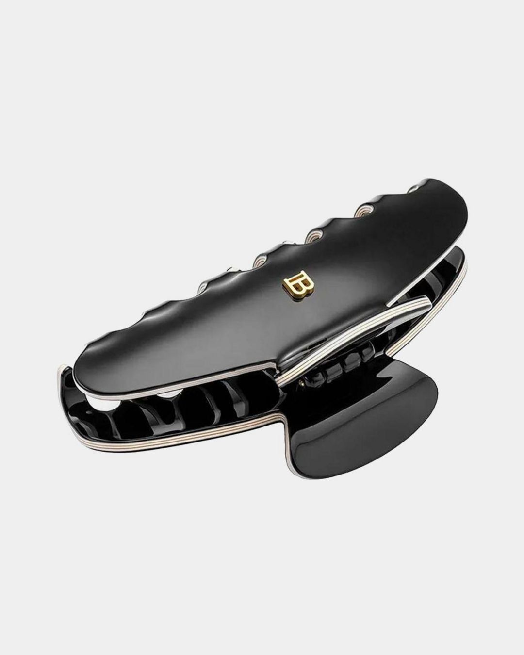 Купить Заколка-краб черно белая  размер l BALMAIN